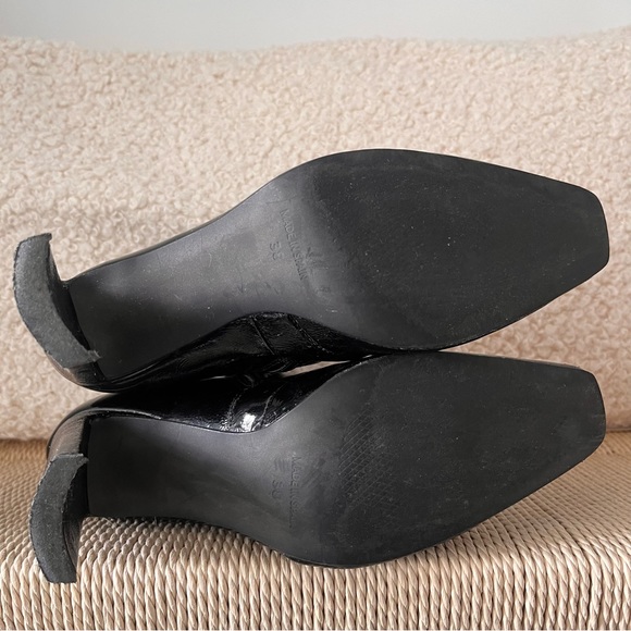 SOLD - L’Intervalle Black Leather Ankle Boots Size EU 38 - Picture 7 of 9